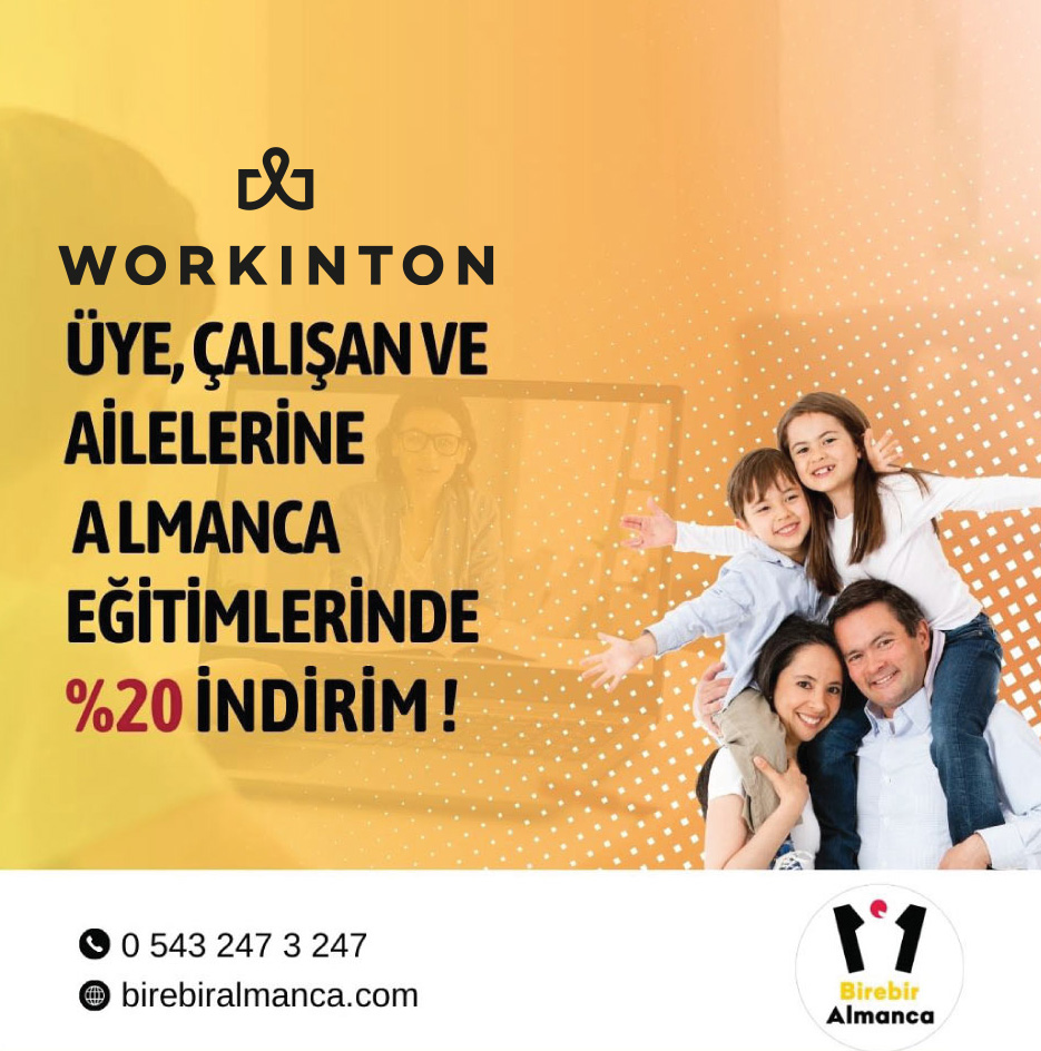 Workinton üyelerine özel, Almanca eğitimlerinde %20 indirim!